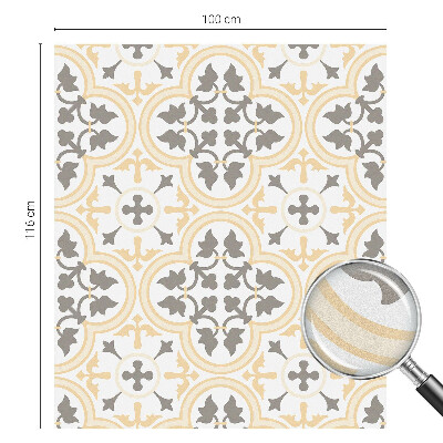 Növényi minták Öntapadós ablakfólia ólomüveg mintával