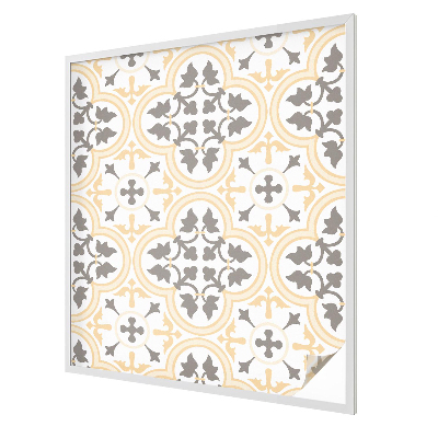 Növényi minták Öntapadós ablakfólia ólomüveg mintával