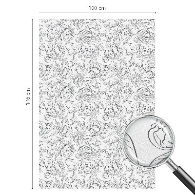 Virágmotívum Üvegfólia ablakra