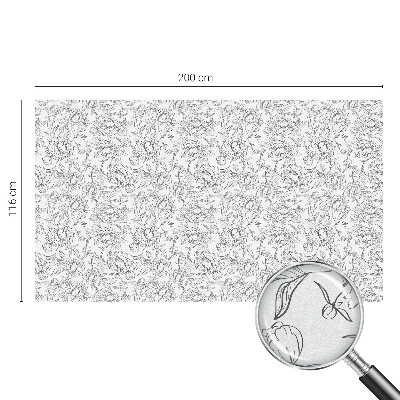 Virágmotívum Üvegfólia ablakra