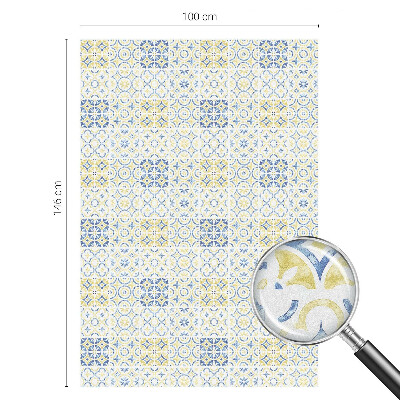 Klasszikus csempék Öntapadós ablakfólia ólomüveg mintával