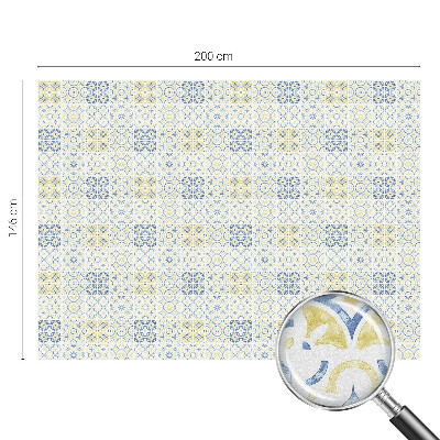 Klasszikus csempék Öntapadós ablakfólia ólomüveg mintával