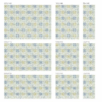 Klasszikus csempék Öntapadós ablakfólia ólomüveg mintával