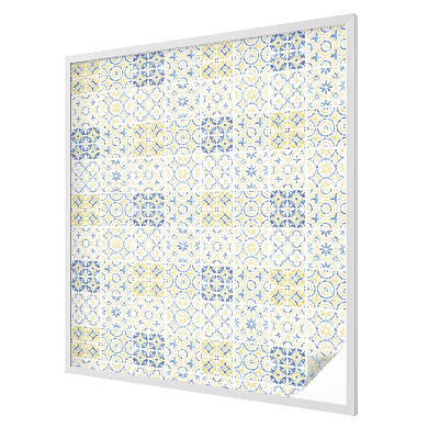 Klasszikus csempék Öntapadós ablakfólia ólomüveg mintával