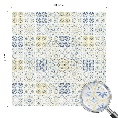 Klasszikus csempék Öntapadós ablakfólia ólomüveg mintával