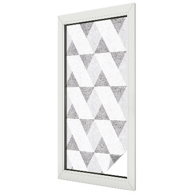 Szürke háromszögek Belátásgátló fólia ablakra