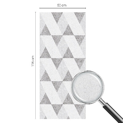 Szürke háromszögek Belátásgátló fólia ablakra