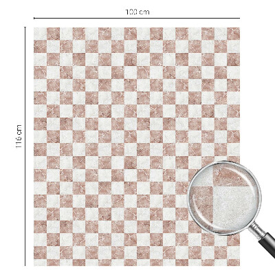Klasszikus sakktábla Öntapadós üvegfólia vitrázs mintával