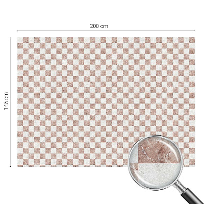 Klasszikus sakktábla Öntapadós üvegfólia vitrázs mintával