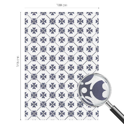 Növényi motívum Öntapadós ablakfólia ólomüveg mintával