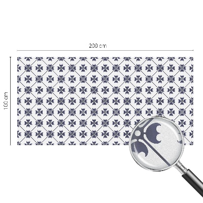 Növényi motívum Öntapadós ablakfólia ólomüveg mintával