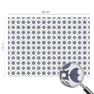 Növényi motívum Öntapadós ablakfólia ólomüveg mintával