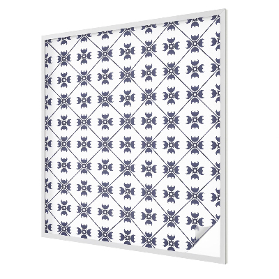 Növényi motívum Öntapadós ablakfólia ólomüveg mintával