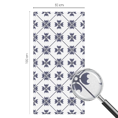 Növényi motívum Öntapadós ablakfólia ólomüveg mintával