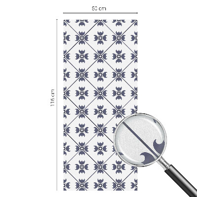 Növényi motívum Öntapadós ablakfólia ólomüveg mintával