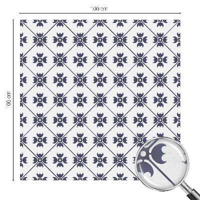 Növényi motívum Öntapadós ablakfólia ólomüveg mintával