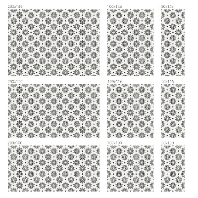 Klasszikus rozetták Öntapadós ablakfólia ólomüveg mintával