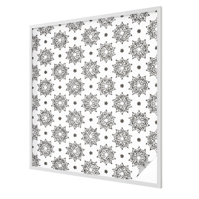 Klasszikus rozetták Öntapadós ablakfólia ólomüveg mintával