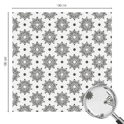 Klasszikus rozetták Öntapadós ablakfólia ólomüveg mintával