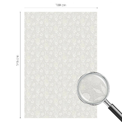 Finom virágok Öntapadós üvegfólia vitrázs mintával