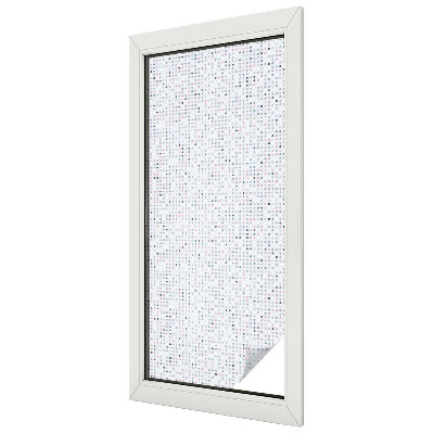 Pasztell pöttyök Öntapadós ablakfólia ólomüveg mintával