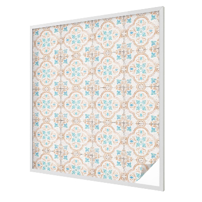 Rusztikus csempék Öntapadós üvegfólia vitrázs mintával