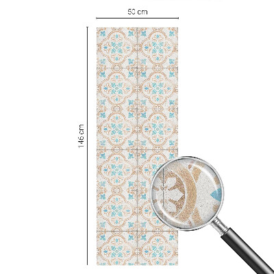 Rusztikus csempék Öntapadós üvegfólia vitrázs mintával