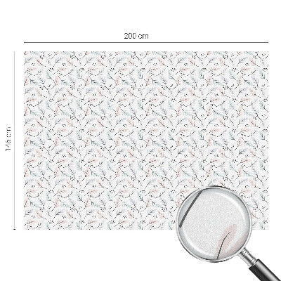 növényi levelek Öntapadós üvegfólia vitrázs mintával