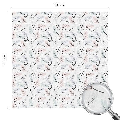 növényi levelek Öntapadós üvegfólia vitrázs mintával