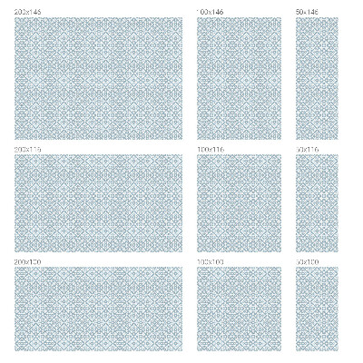 Kék díszek Belátásgátló fólia ablakra