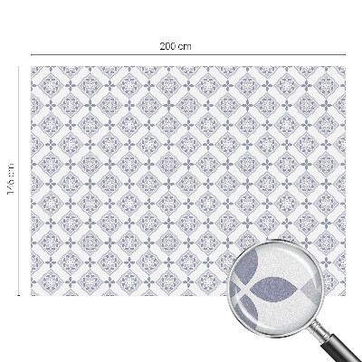 Virágos rombuszok Ablaküveg fólia belátásgátló