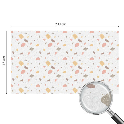 Absztrakt terrazzo Ablaküveg fólia belátásgátló