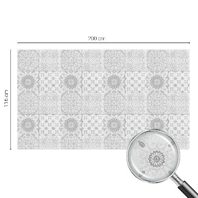 Klasszikus elegancia Öntapadós üvegfólia vitrázs mintával