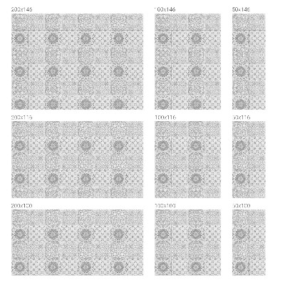 Klasszikus elegancia Öntapadós üvegfólia vitrázs mintával