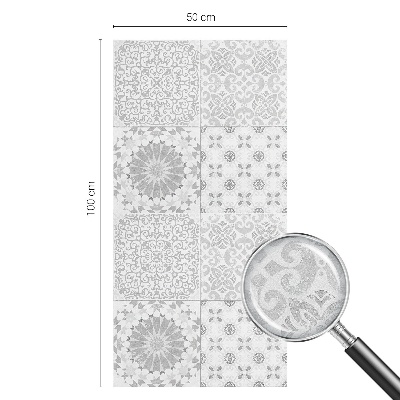 Klasszikus elegancia Öntapadós üvegfólia vitrázs mintával