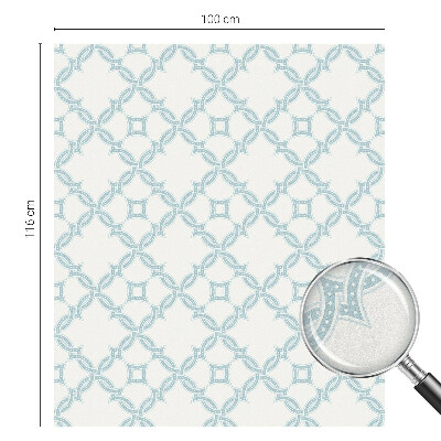 Kék geometria Belátásgátló fólia ablakra