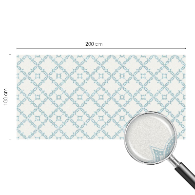 Kék geometria Belátásgátló fólia ablakra