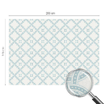 Kék geometria Belátásgátló fólia ablakra