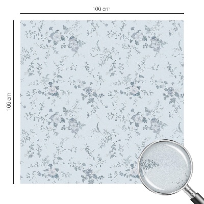 Finom virágok Ablaküveg fólia belátásgátló