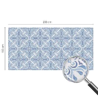 Kék csempék Belátásgátló fólia ablakra