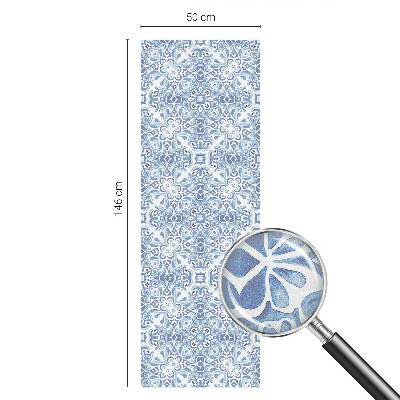 Kék csempék Belátásgátló fólia ablakra