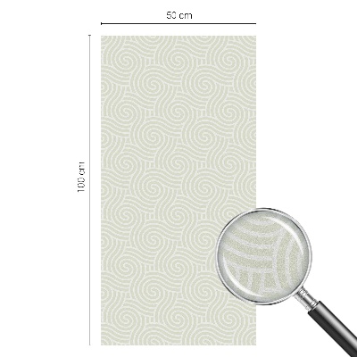 Ívelt vonalak Öntapadós üvegfólia vitrázs mintával