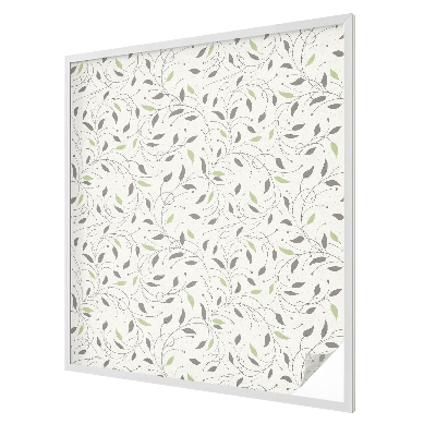 Hajtások levelei Öntapadós üvegfólia vitrázs mintával