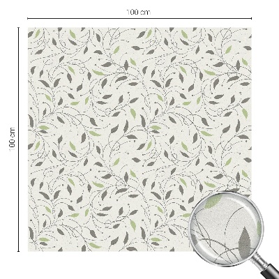 Hajtások levelei Öntapadós üvegfólia vitrázs mintával