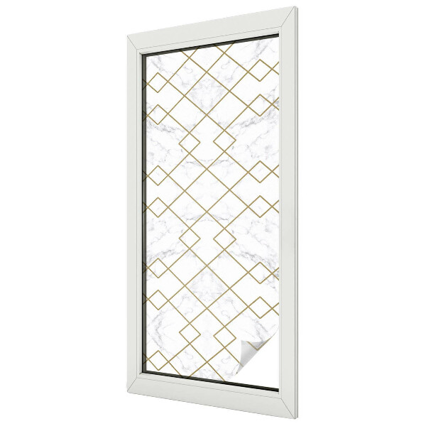 Geometriai vonalak Öntapadós ablakfólia ólomüveg mintával