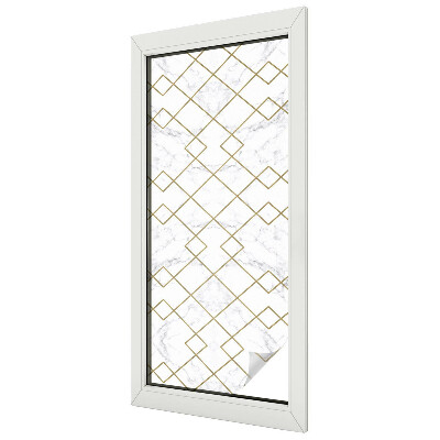 Geometriai vonalak Öntapadós ablakfólia ólomüveg mintával