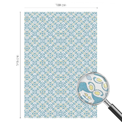 Geometrikus rozetták Öntapadós ablakfólia ólomüveg mintával