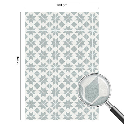 Geometriai csillagok Öntapadós üvegfólia vitrázs mintával