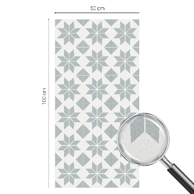 Geometriai csillagok Öntapadós üvegfólia vitrázs mintával