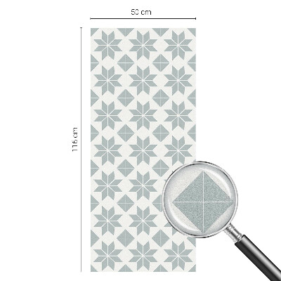 Geometriai csillagok Öntapadós üvegfólia vitrázs mintával